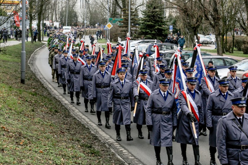 Pogrzeb bohatera z policji