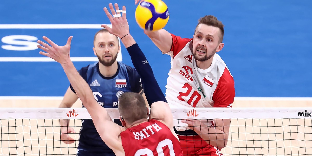 Polacy wygrali Ligę Narodów, a Paweł Zatorski (z lewej) został MVP finału