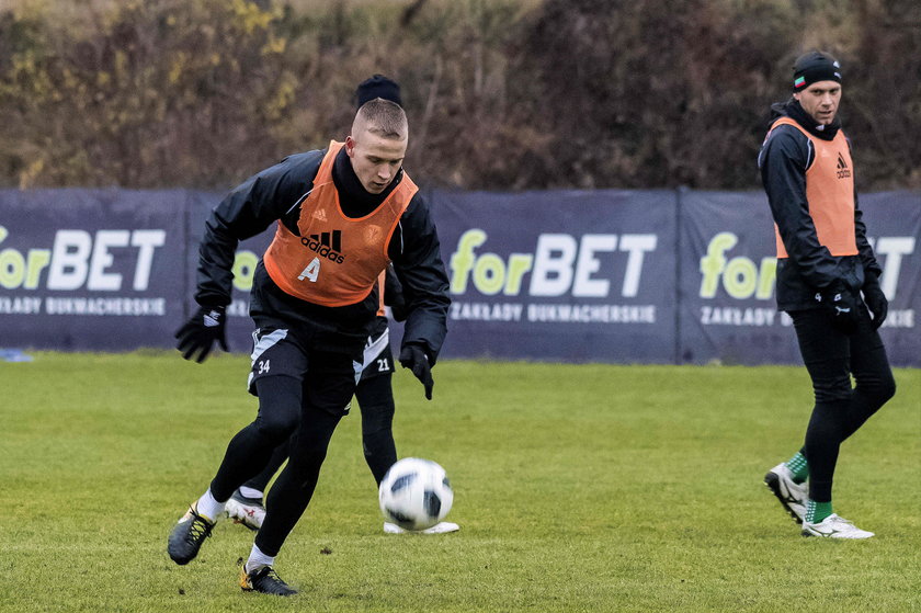 Pilka nozna. Ekstraklasa. Slask Wroclaw Trening. 13.12.2018