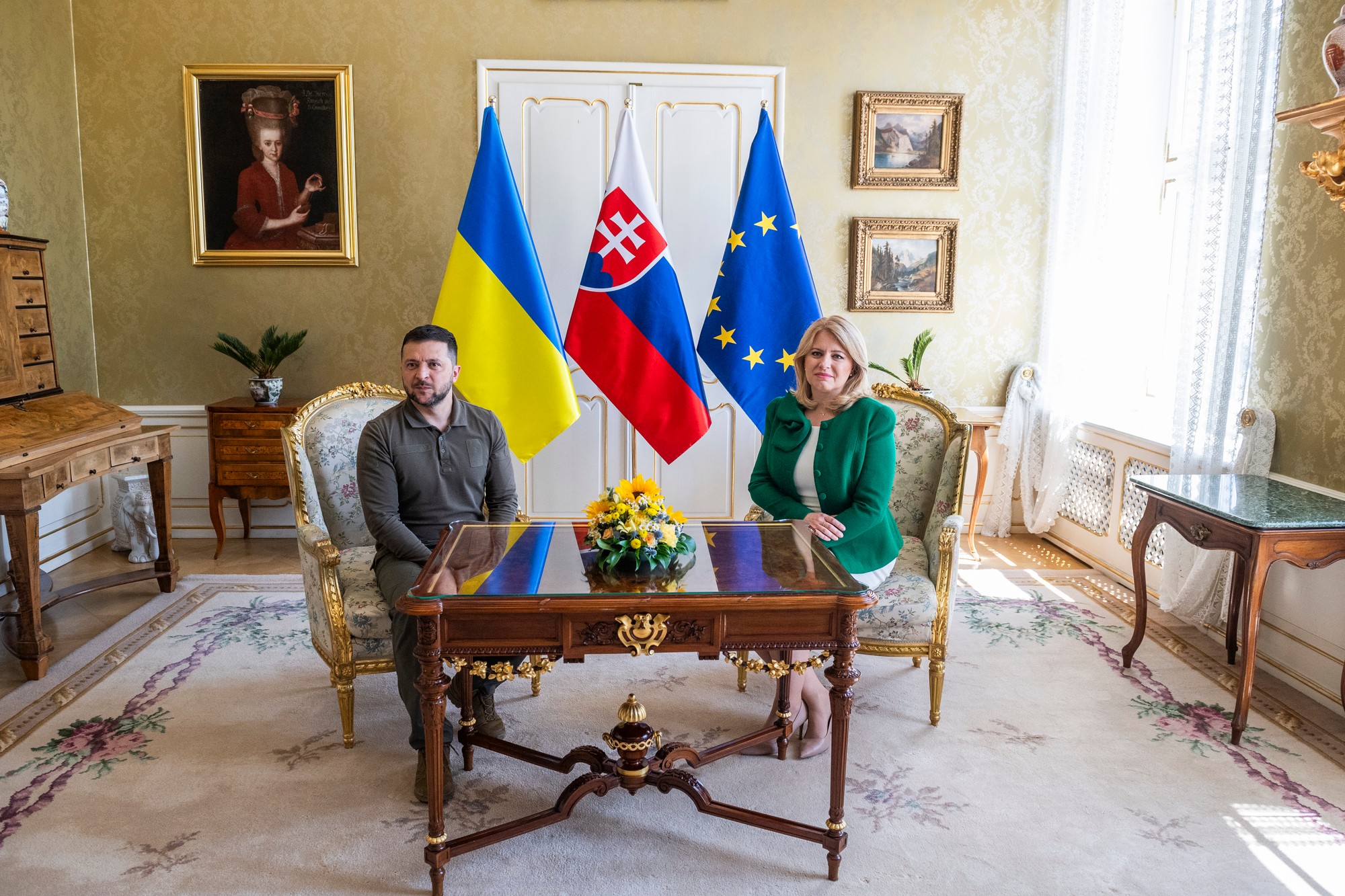 Ukrajinský prezident Volodymyr Zelenskyj na Slovensku.