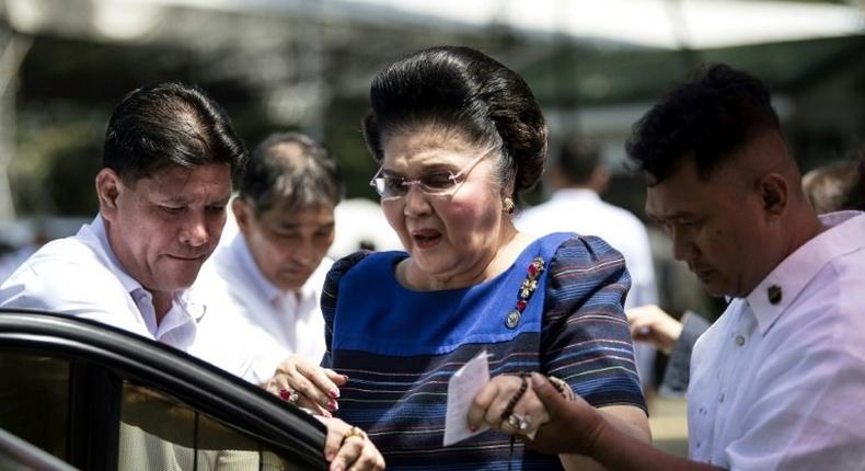 Former Philippine first lady and now congresswoman Imelda Marcos, who along with late husband Ferdinand was accused of plundering about $10 billion from state coffers in 20 years in power