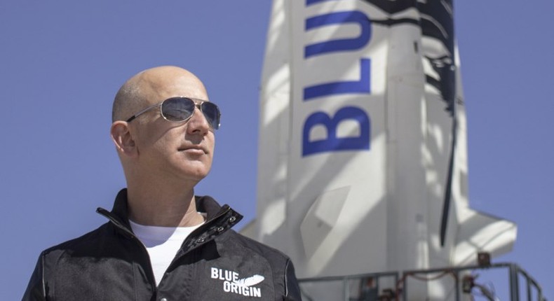 Jeff Bezos, the founder of Amazon.com and Blue Origin.