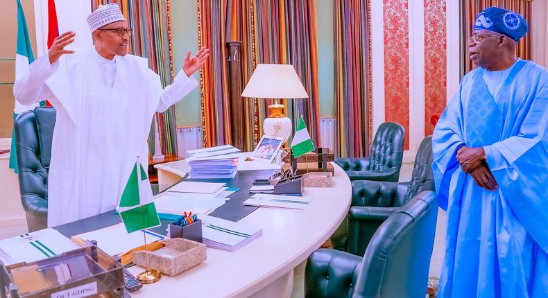 Muhammadu Buhari handed over to Bola Tinubu as Nigeria's president in May 2023 [Presidency]