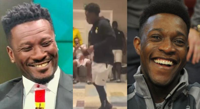 Danny Welbeck, Asamoah Gyan react to initiation dance of new Black Stars players