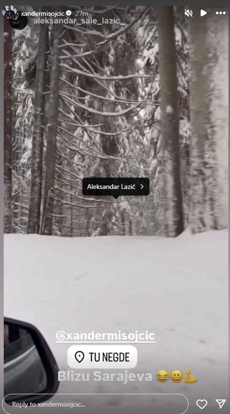 Xanderov snimak iz kola pre hapšenja