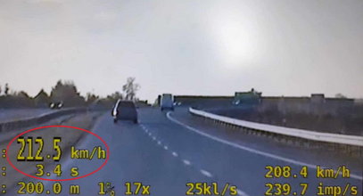 43-latek pędził mercedesem 212 km/godz. Ale dostał mandat!