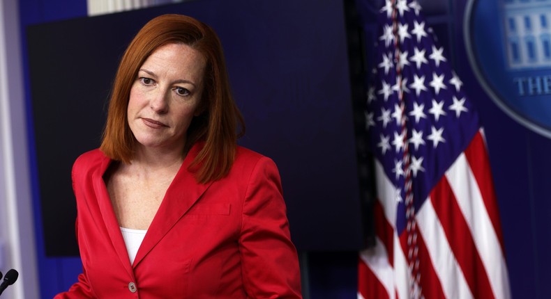 Jen Psaki, the White House press secretary, at a briefing on March 11.
