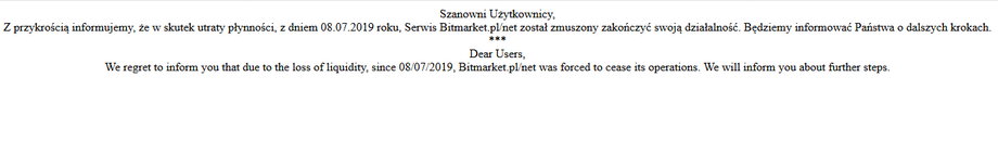 Oświadczenie na stronie Bitmarket.pl