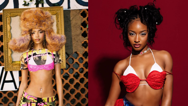 The double bra on Ayra and Tyla [w/magazine,instagram/ayrastarr]