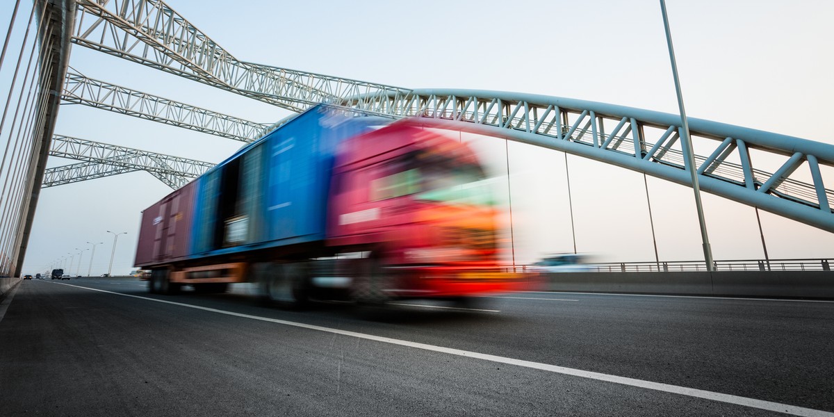 truck motion blur