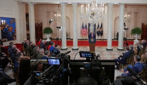  Donald Tramp govori o ratu u Iranu iz  Bele kuće