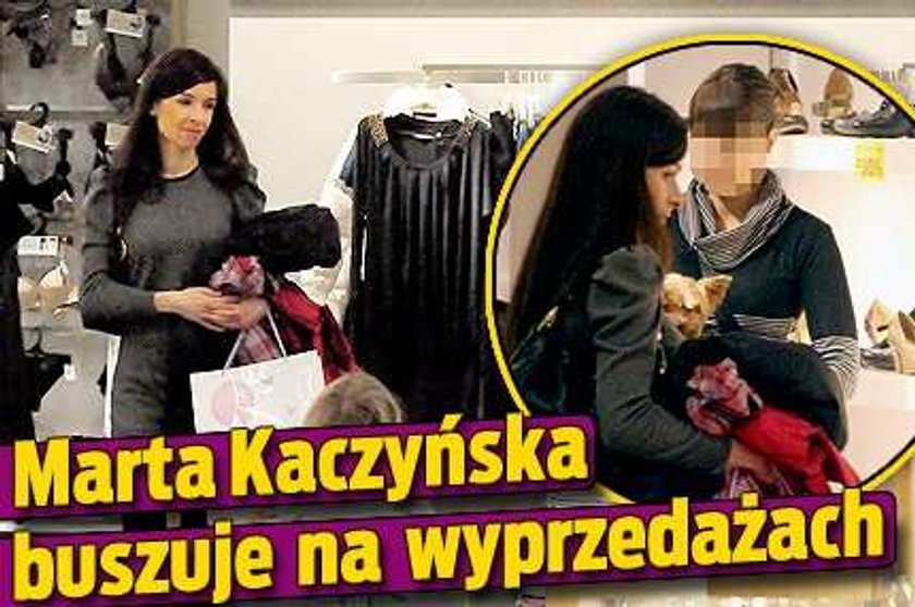 Marta Kaczyńska buszuje na wyprzedażach 