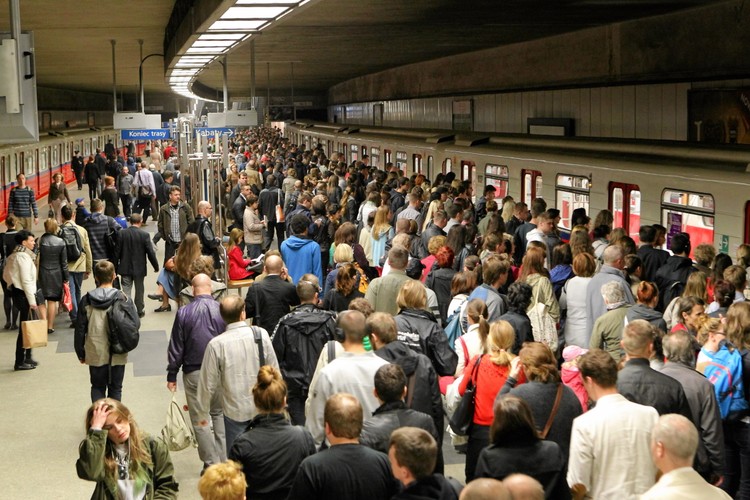 Paraliż metra w Warszawie