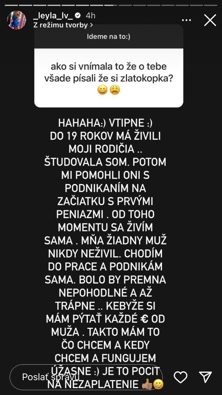 Odhalila svoje súkromie.