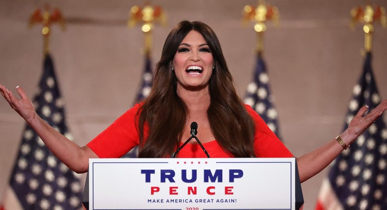 Kimberly Guilfoyle gives an address to the Republican National Convention on August 24, 2020 in Washington, DC.