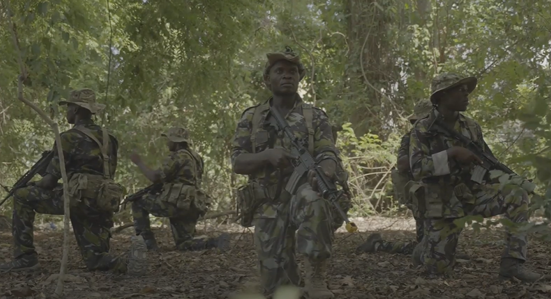 Members of KDF's first-ever Kenyan Marine Commando Unit (KMCU) during training.