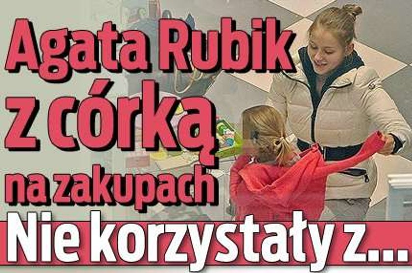 Agata Rubik z córką na zakupach. Nie korzystały z...