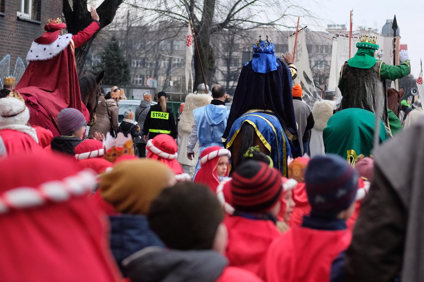 Orszak Trzech Króli szedł ulicami Katowic