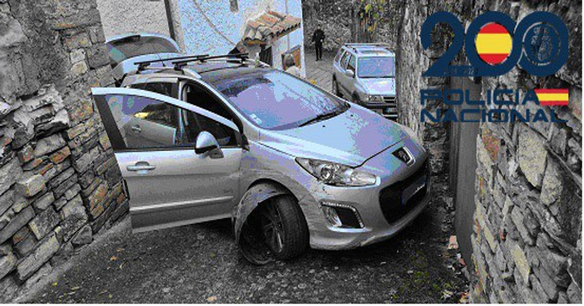 Un menor de 15 años fugado de Francia con coche robado se estrella en Huesca