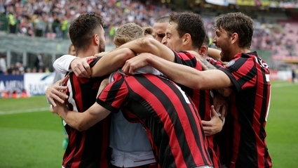 Radość piłkarzy AC Milanu