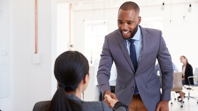 Don't think offering a compliment to an HR is enough to get you the job. (Shutterstock)