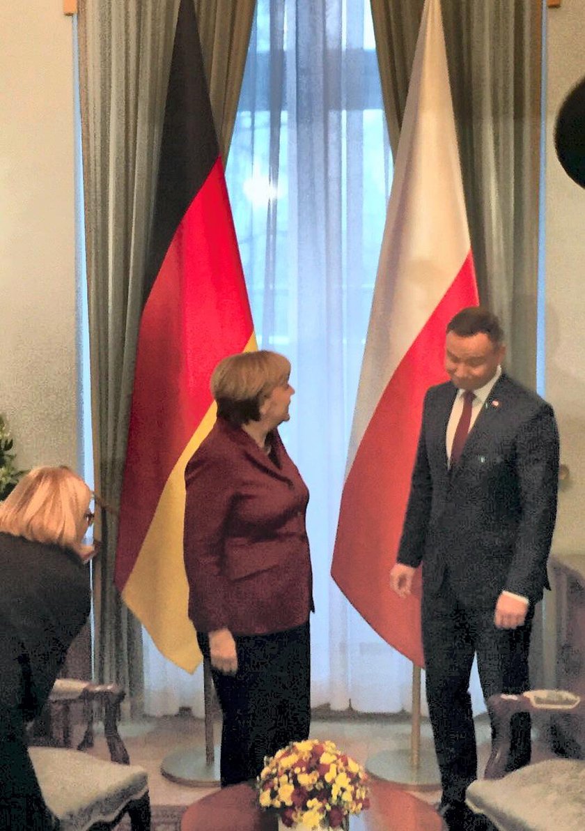 Angela Merkel i Andrzej Duda