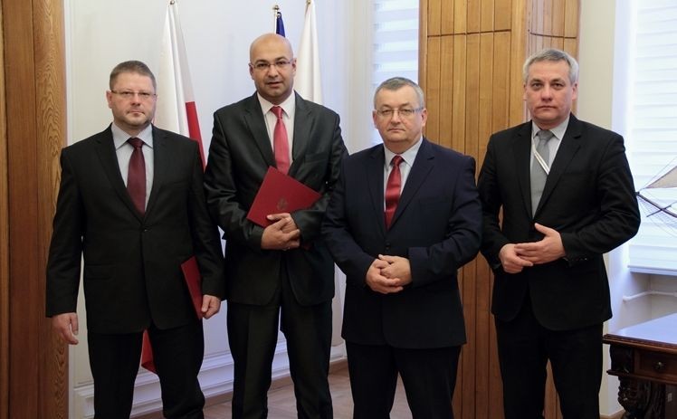 Tomasz Połeć, Alvin Gajadhur, Andrzej Adamczyk i Jerzy Szmit