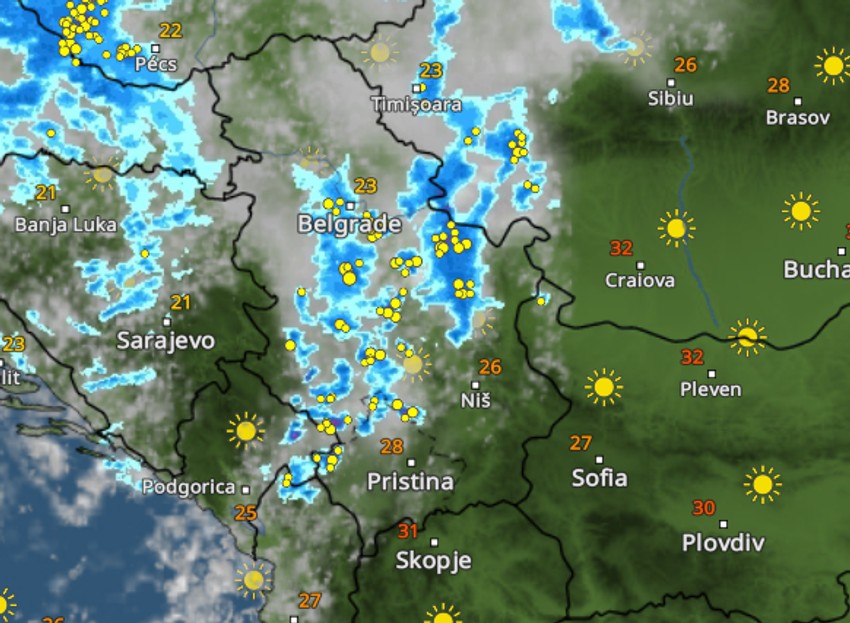 Vreme u Srbiji u 10 sati