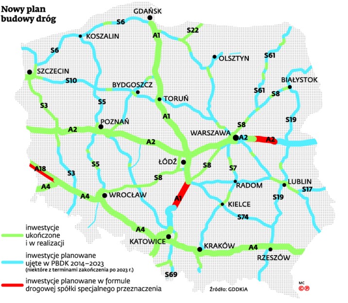 Nowy plan budowy dróg