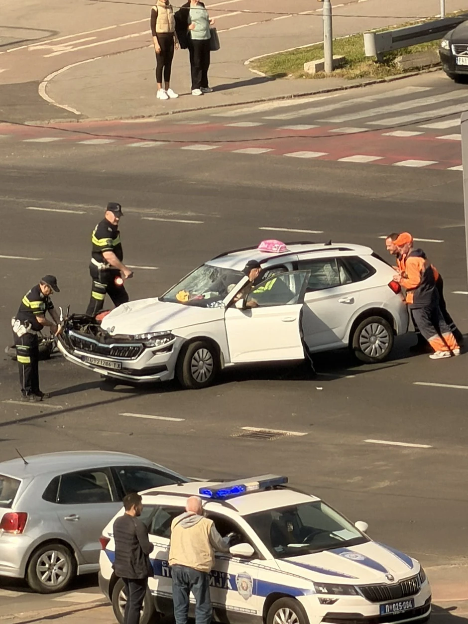 Saobraćajna nesreća na Novom Beogradu 