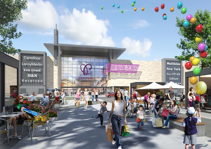 Inwestorem jest firma Apsys, zajmująca się budową i zarządzaniem nieruchomościami. <br>Posnania Wejście zachodnie, wizualizacja: materiał prasowy Posnania