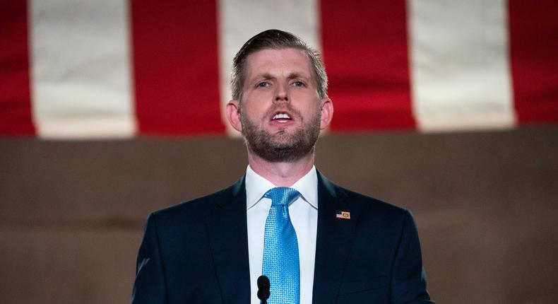 Eric Trump said on Monday night that he was the one who informed his father Mar-a-Lago was being searched.