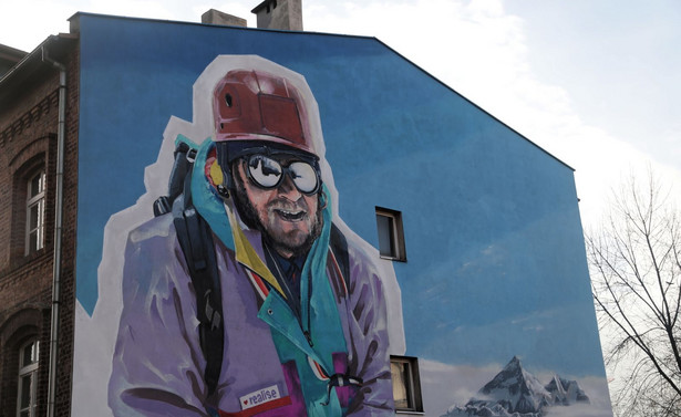 Jerzy Kukuczka trafił na mural w rodzinnych Katowicach