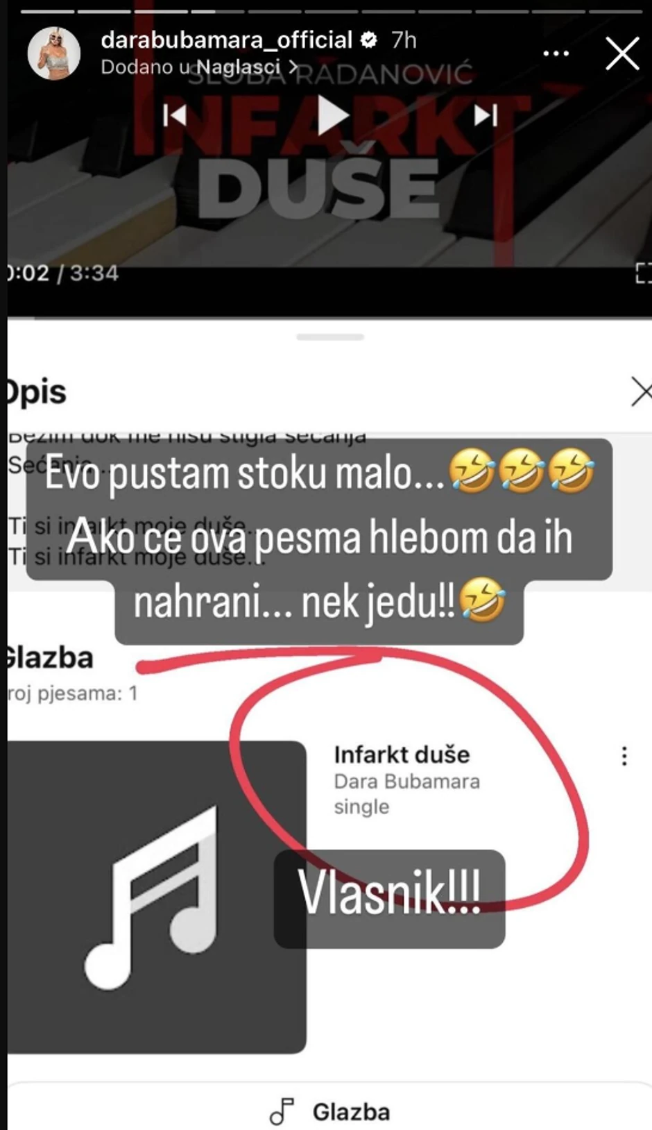 Dara Bubamara o Slobi Radanović