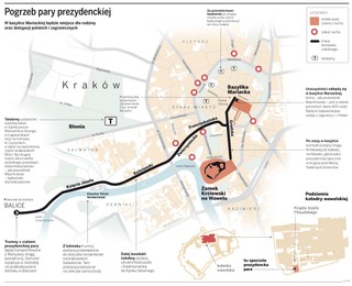 Pożegnanie pary prezydenckiej: jak dojechać i poruszać się w Krakowie