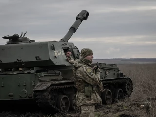 Ukraińscy żołnierze w pobliżu Awdijiwki