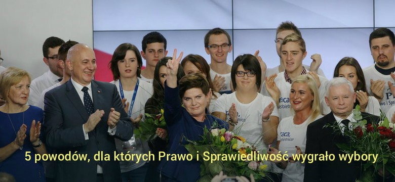 5 powodów, dla których Prawo i Sprawiedliwość wygrało wybory