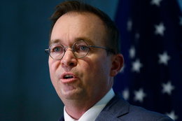Mick Mulvaney holds defiant press conference amid major battle for control of consumer watchdog group