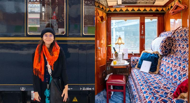 Business Insider's reporter luxurious overnight train journey on the Venice Simplon-Orient-Express, and she didn't have access to a shower.Joey Hadden/Business Insider