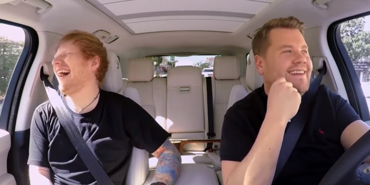 "Carpool Karaoke" z udziałem Eda Sheerana był jednym z hitów YouTube'a w 2017 roku