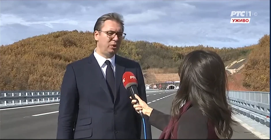 Vučić na novoj deonici istočnog kraka Koridora 10