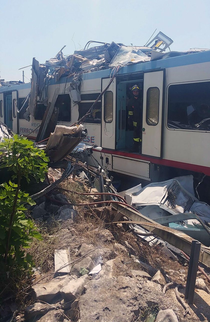 Zdarzenie pociągów we Włoszech.