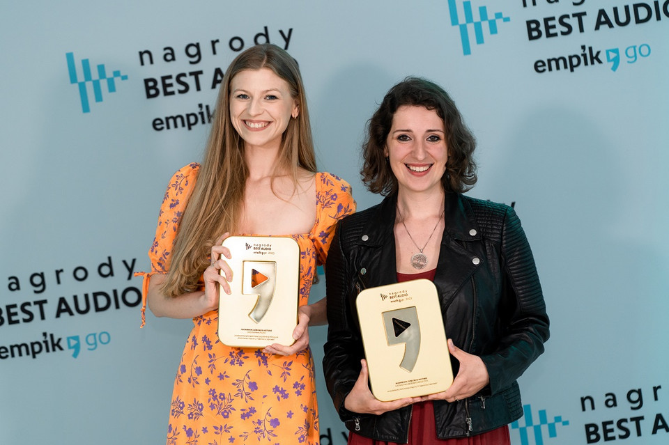 Jagoda Małyszek i Katarzyna Berenika Miszczuk, zwyciężczynie 3. edycji Nagród BEST AUDIO Empik Go