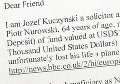 Nigeryjczycy żerują na katastrofie tupolewa