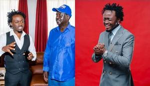 Video of Bahati struggling to get Raila's attention goes viral