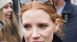 Jessica Chastain na Międzynarodowym Strajku Kobiet