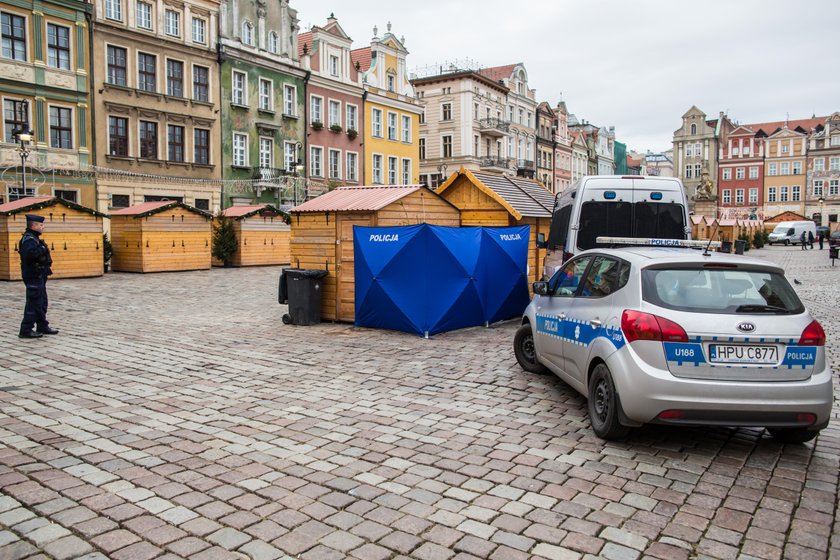 Poznań: 21-latek powiesił się na jarmarku bożonarodzeniowym