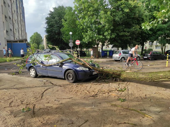 Skutki burzy w Gorzowie i okolicach fot. czytelnicy