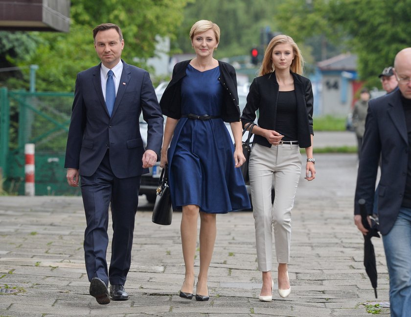 Andrzej Duda z rodziną