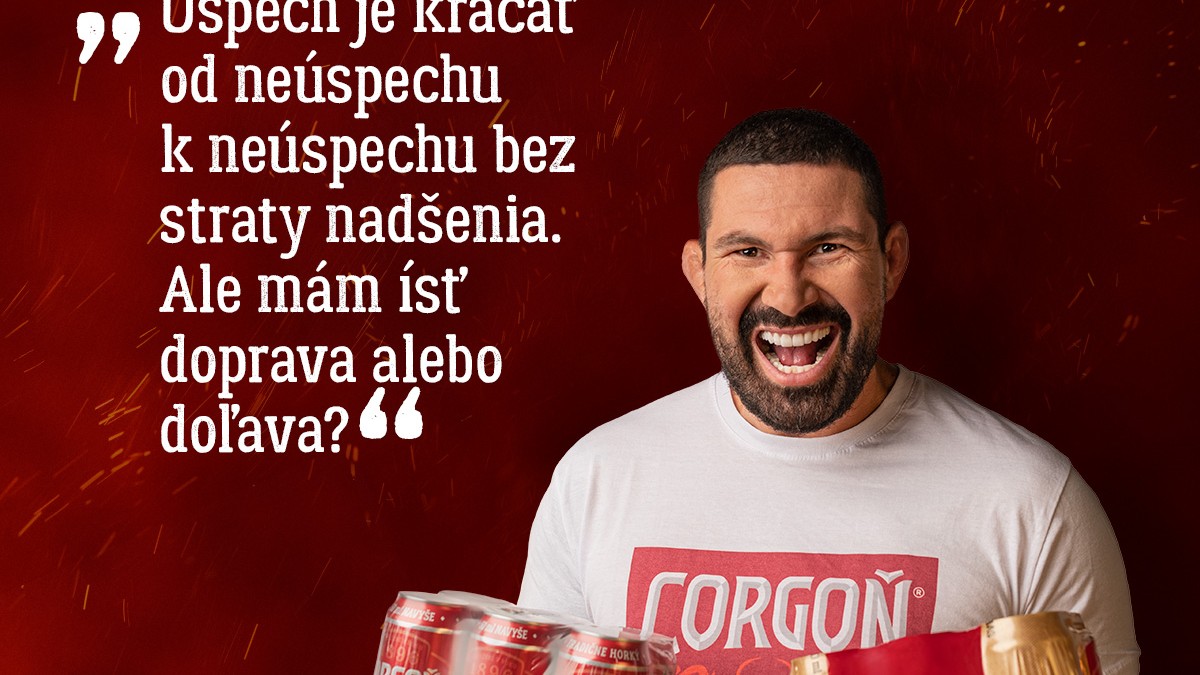 Attila Végh a reklama na Corgoň